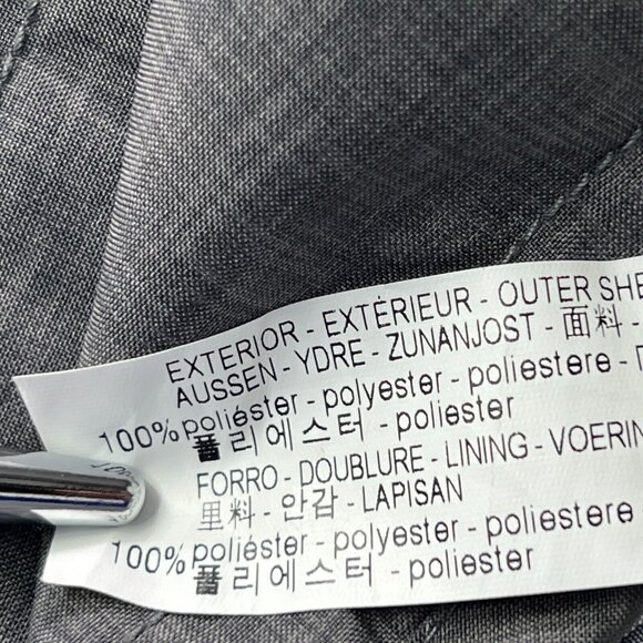 Zara Man Quilted Vest Zip Up Mens Small Gray Puffer - Picture 5 of 7